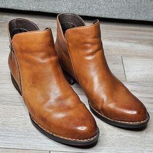 BORN Leather Ankle Boots